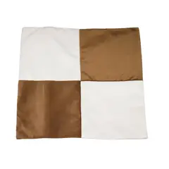 GENERICO - Funda Cojín Café Blanco 50x50 cm Máxima Design