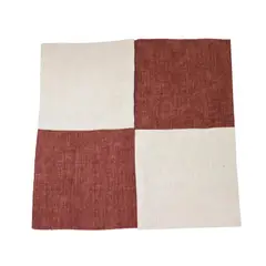 GENERICO - Funda Cojín Blanco Café 50x50 cm Máxima Design