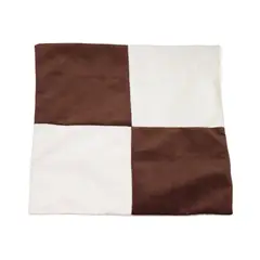 GENERICO - Funda Cojín Café Moro Blanco 50x50 cm Máxima Design