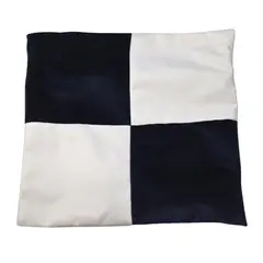 GENERICO - Funda Cojín Negro Blanco 50x50 cm Máxima Design