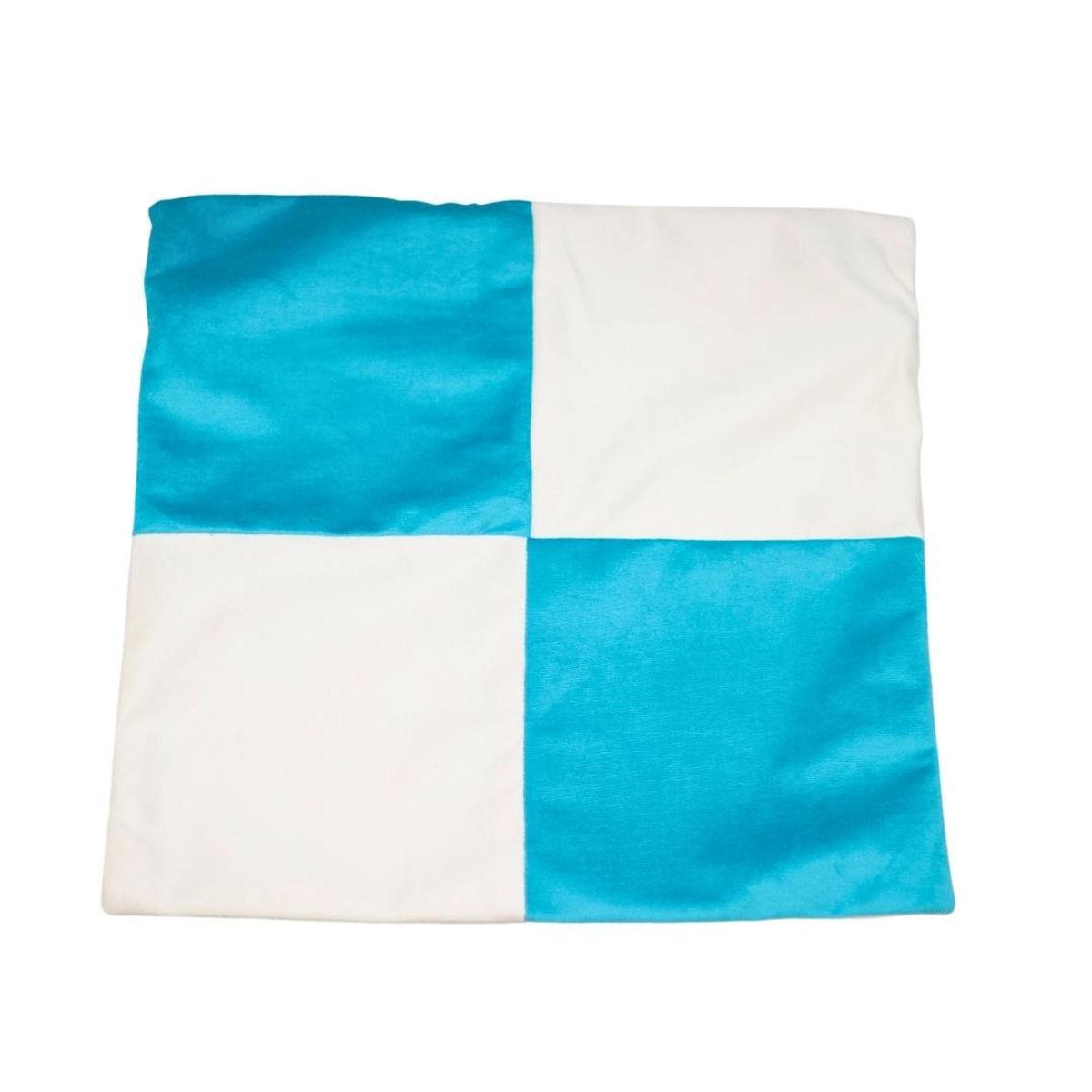 GENERICO - Funda Cojín Turquesa Blanco 50x50 cm Máxima Design