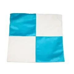 GENERICO - Funda Cojín Turquesa Blanco 50x50 cm Máxima Design