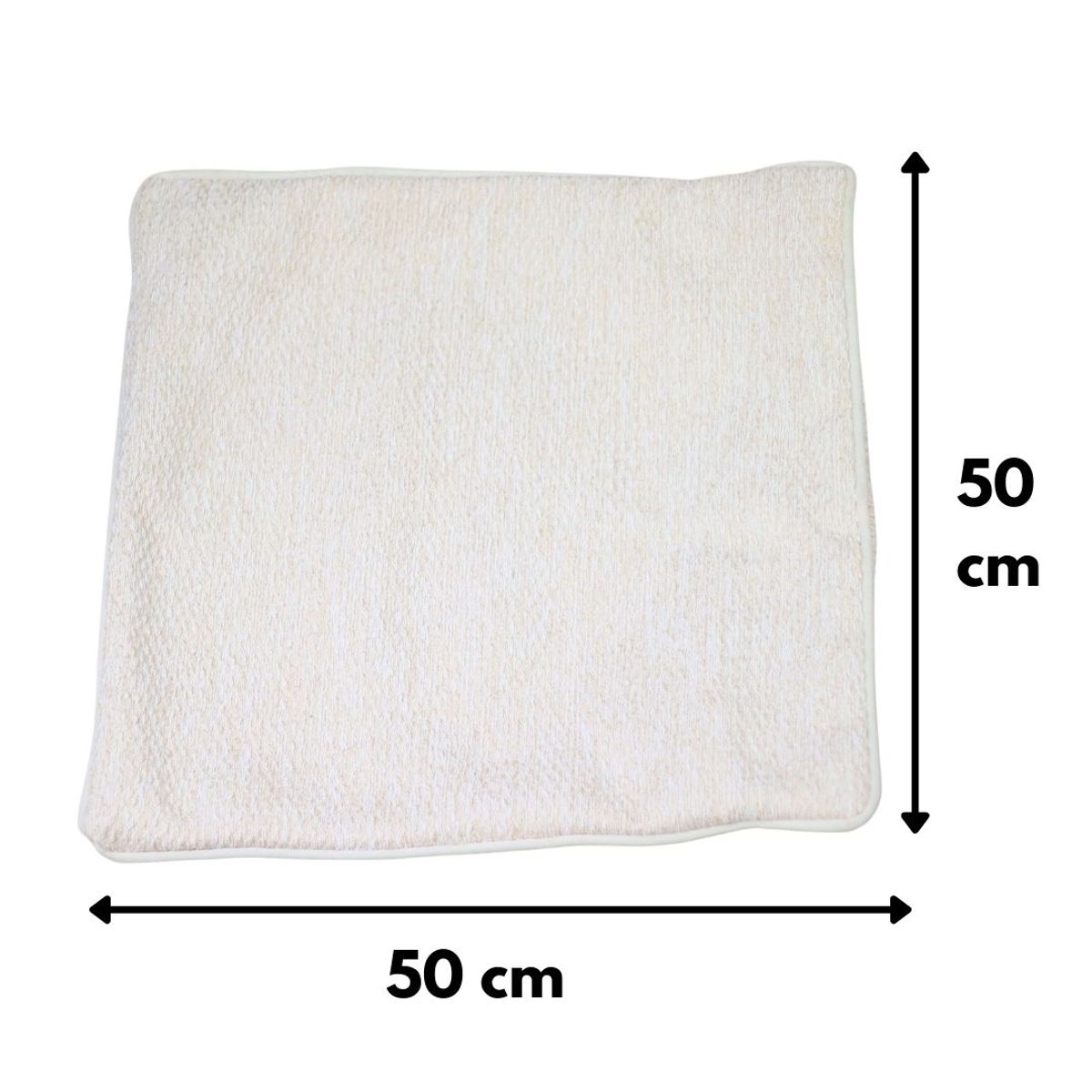 GENERICO - Funda Cojín Antonia Crudo 50x50 cm Máxima Design