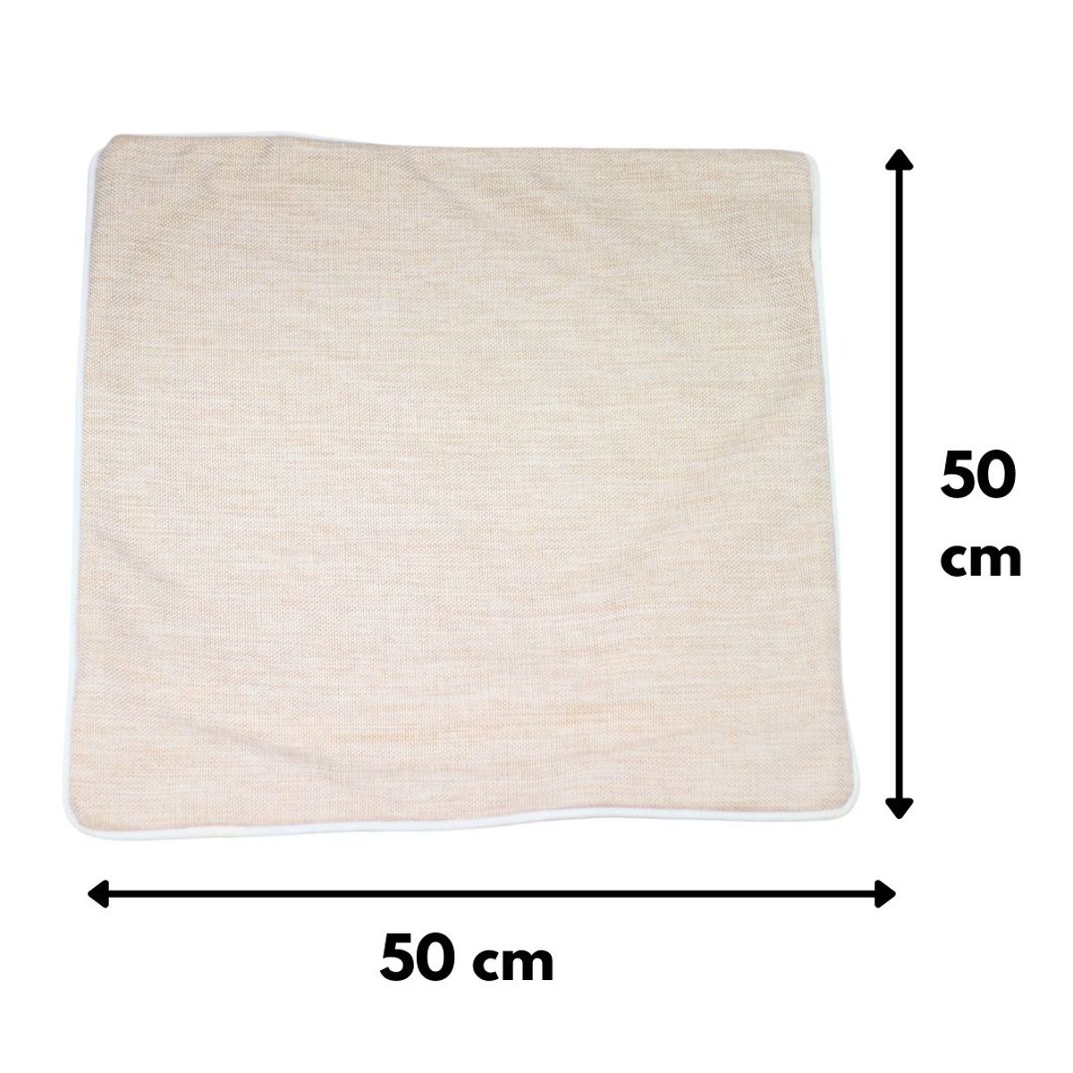 GENERICO - Funda Cojín Antonia Crudo Delta 50x50 cm Máxima Design