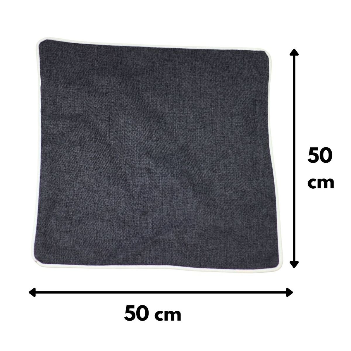 GENERICO - Funda Cojín Antonia Grafito Omega 50x50 cm Máxima Design