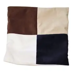 GENERICO - Funda Cojín Beige Blanco Café Negro 50x50 cm Máxima Design