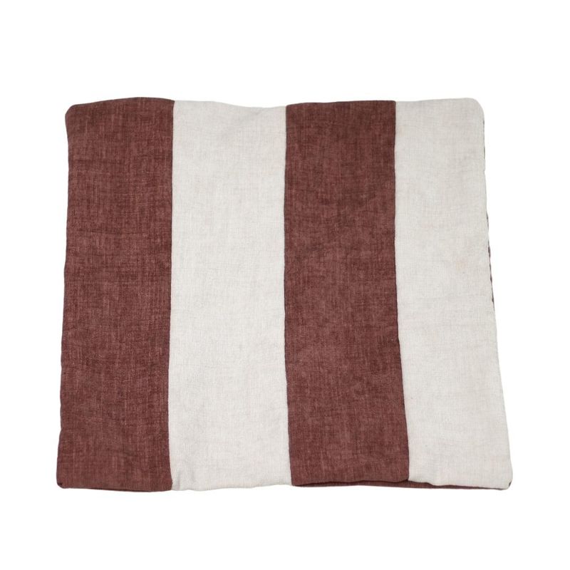 GENERICO - Funda Cojín Café Blanco 50x50 cm Máxima Design