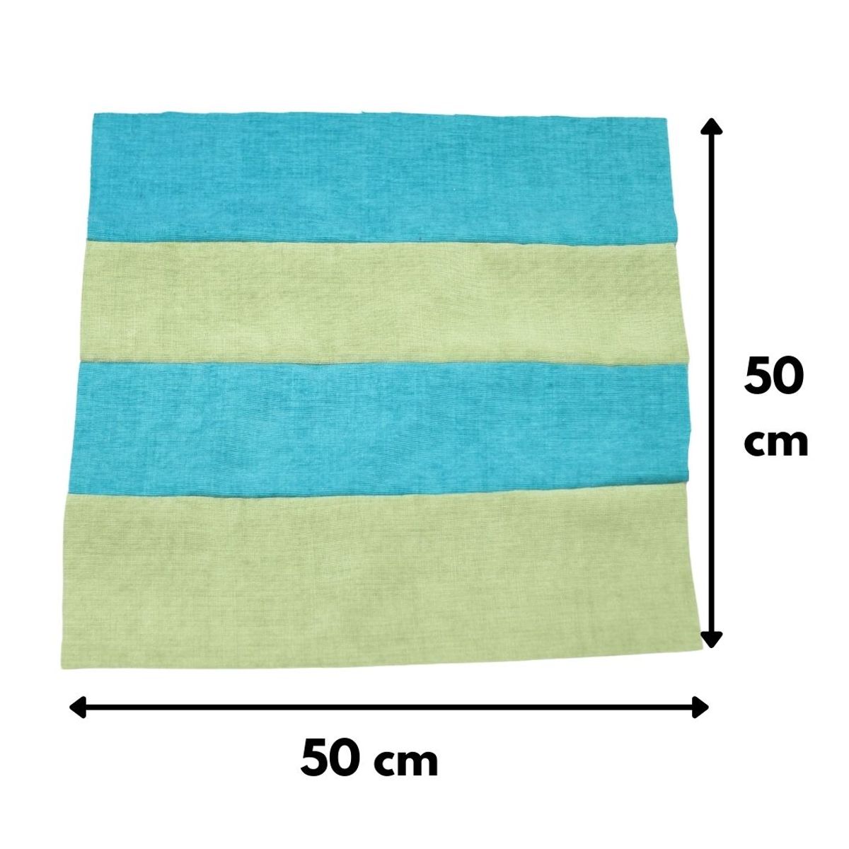 GENERICO - Funda Cojín Turquesa Verde-Claro 50x50 Máxima Design