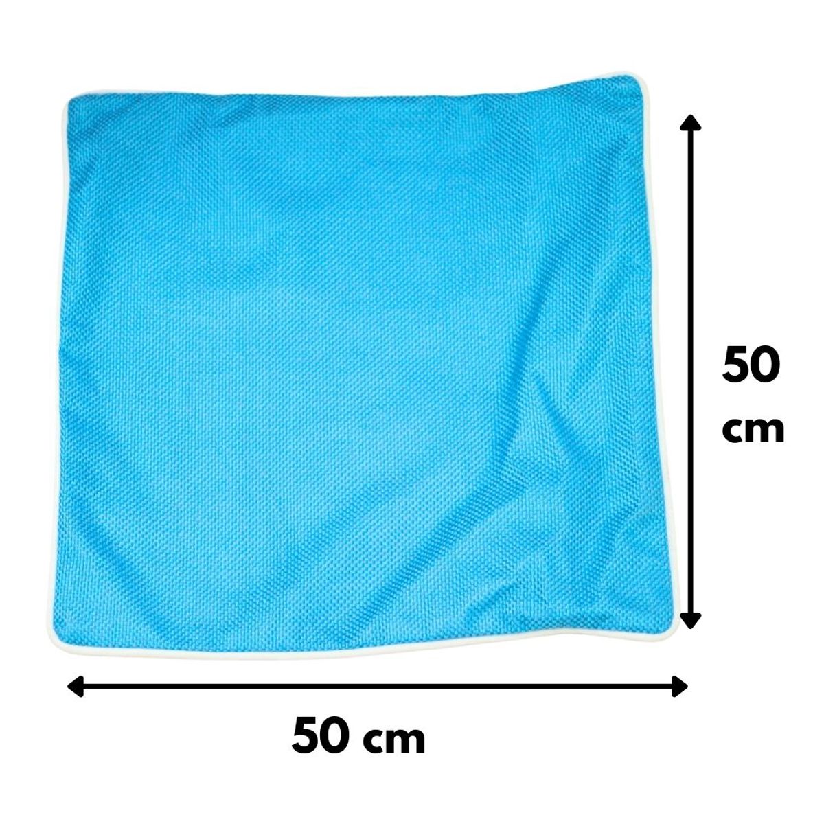 GENERICO - Funda Cojín Antonia Turquesa Omega 50x50 cm Máxima Design