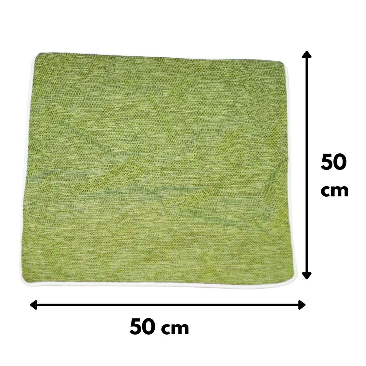 GENERICO - Funda Cojín Antonia Verde Pistacho Omega 50x50 cm Máxima Design