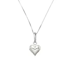 JOYAS MYTOKE - Colgante Corazon Chico S Mas Cadenita Plata 925