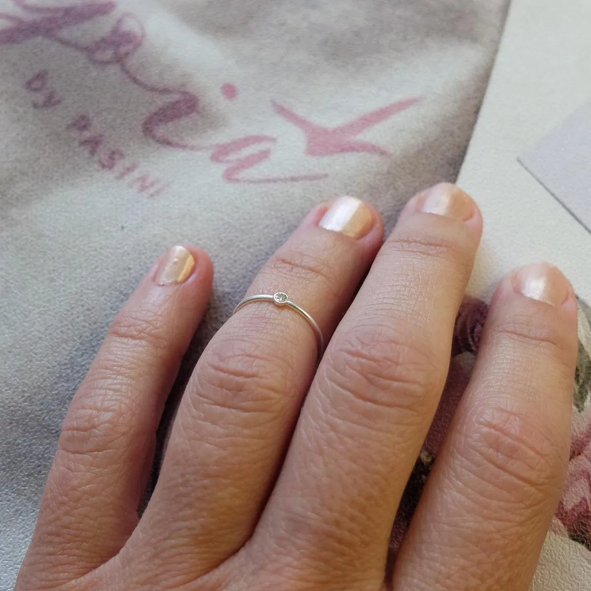 GOIA - Anillo Mujer Midi Circón Plata