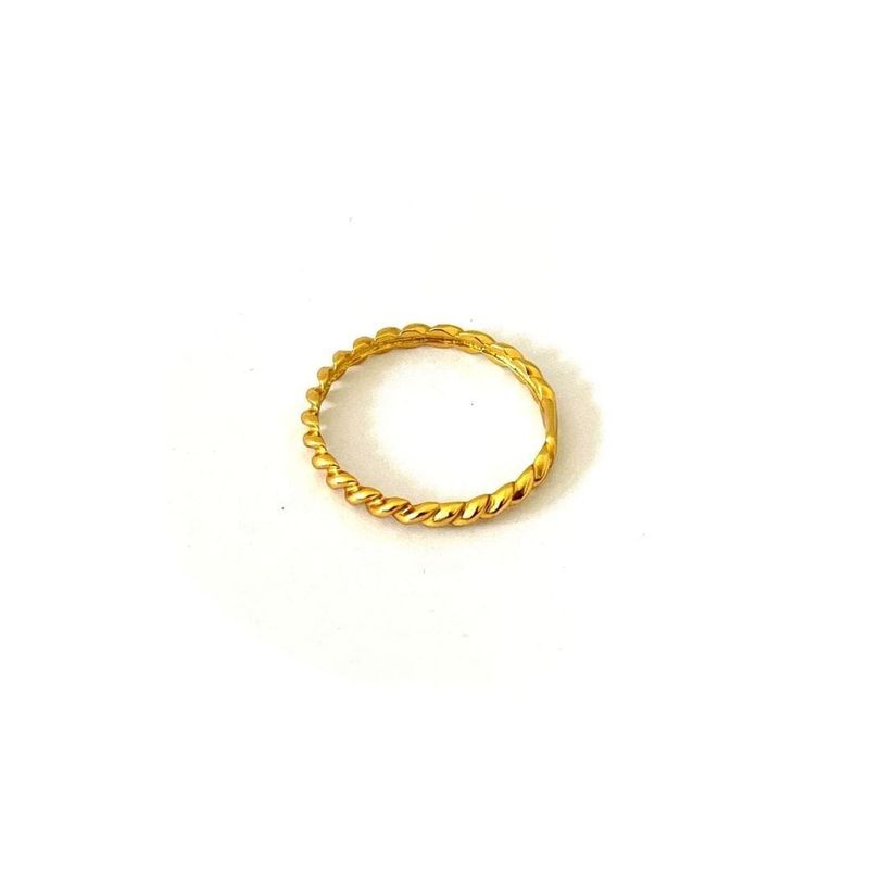 GOIA - Anillo Retorcido Grueso Gold - Dorado - 0