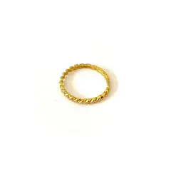 GOIA - Anillo Retorcido Grueso Gold - Dorado - 0