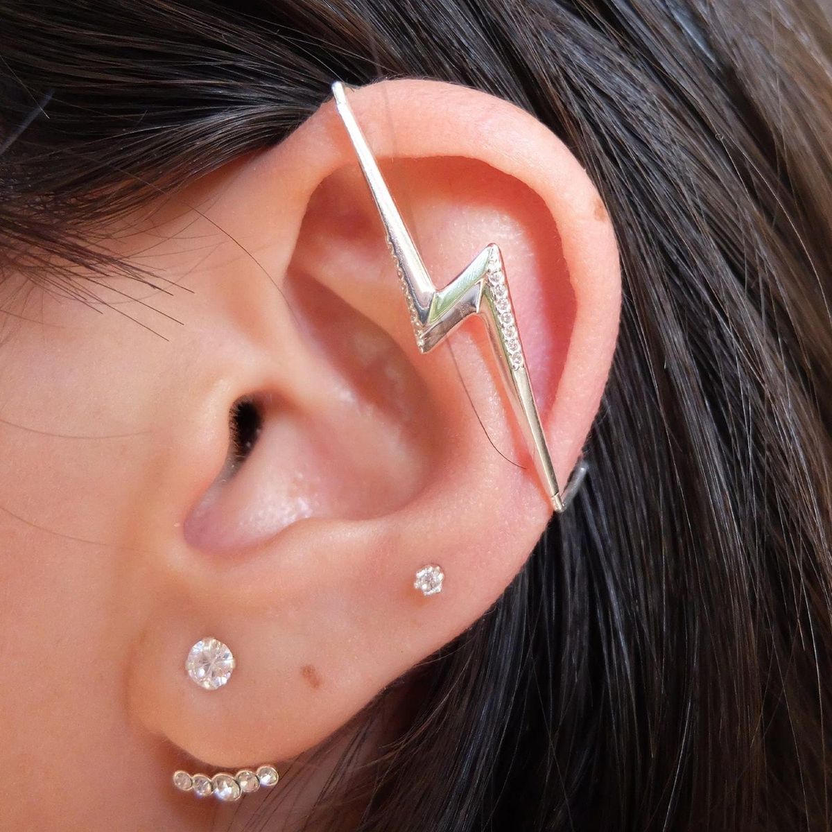 GOIA - Cuff BIG RAYO con circones