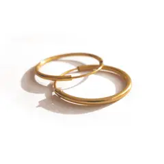GOIA - Aros Argolla 18 mm Gold