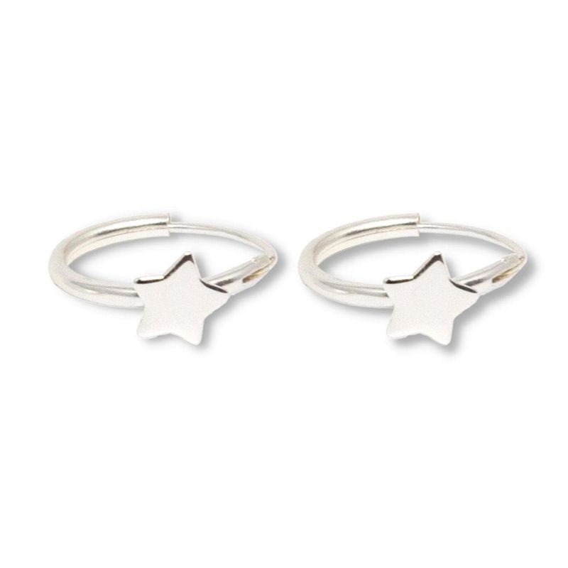 GOIA - Aros Argolla Estrellita plata