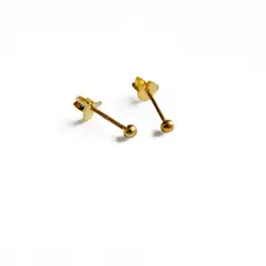 GOIA - Aros bolita 2mm gold