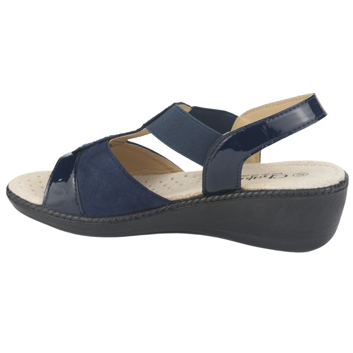 CHALADA - Sandalia Mujer Azul Marino Casual Chalada Lupe-80
