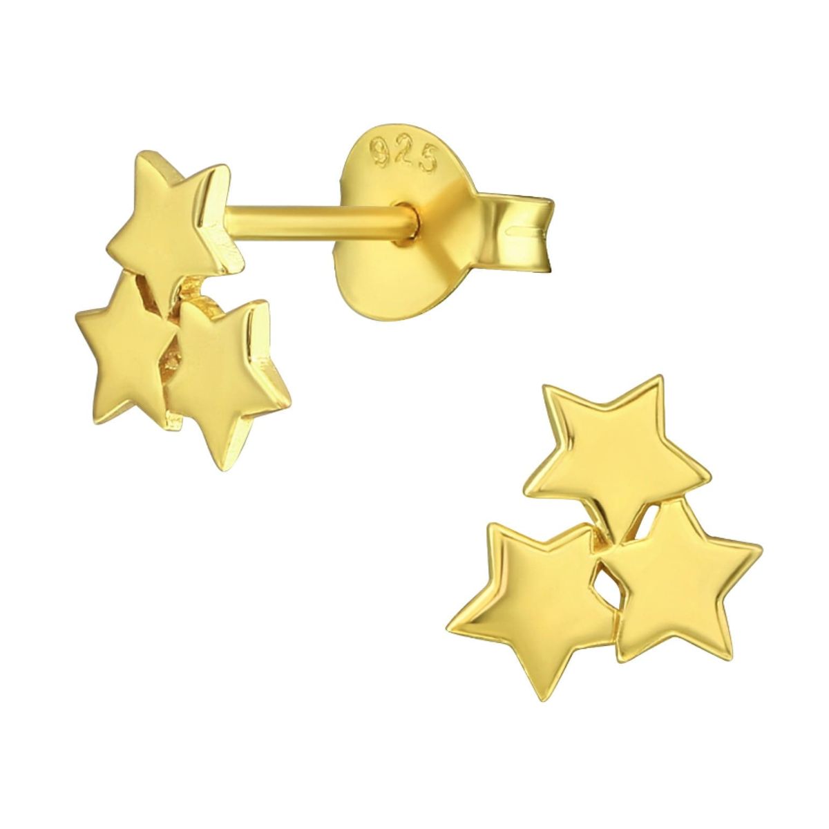 GOIA - Aros Unisex 3 estrellas gold