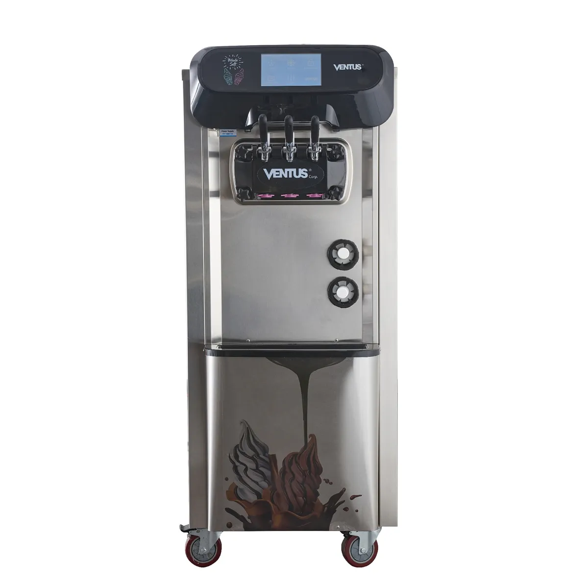VENTUS - Ventus Máquina de Helado Soft Pedestal 40 Lts/H
