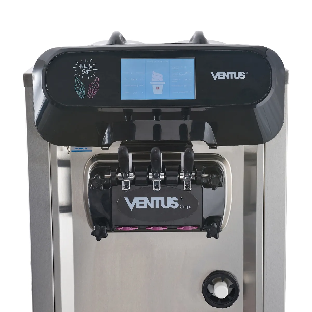 VENTUS - Ventus Máquina de Helado Soft Pedestal 40 Lts/H