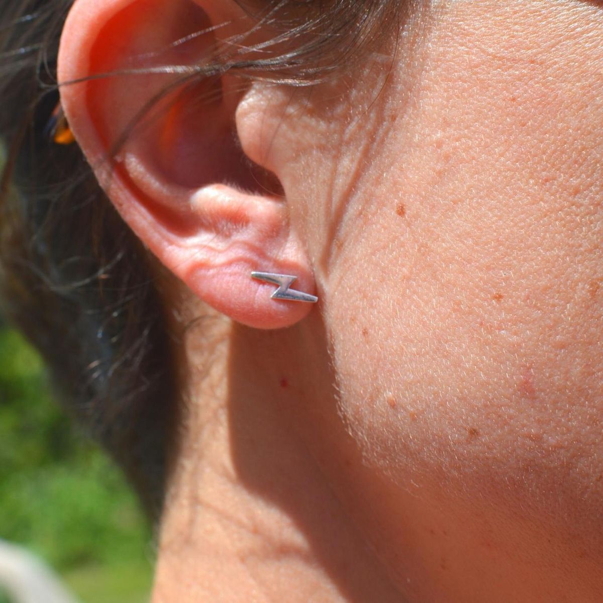 GOIA - Aros Unisex Big Rayo Plata