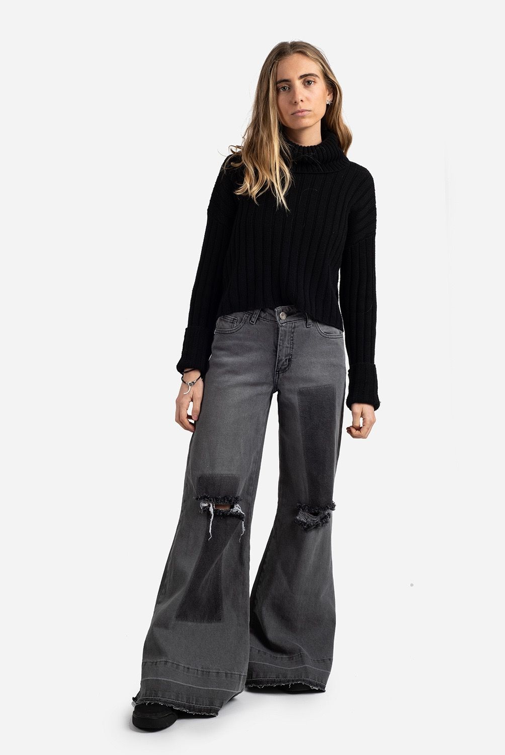 RUPHA - Rupha Jeans Flare Tiro Medio Mujer