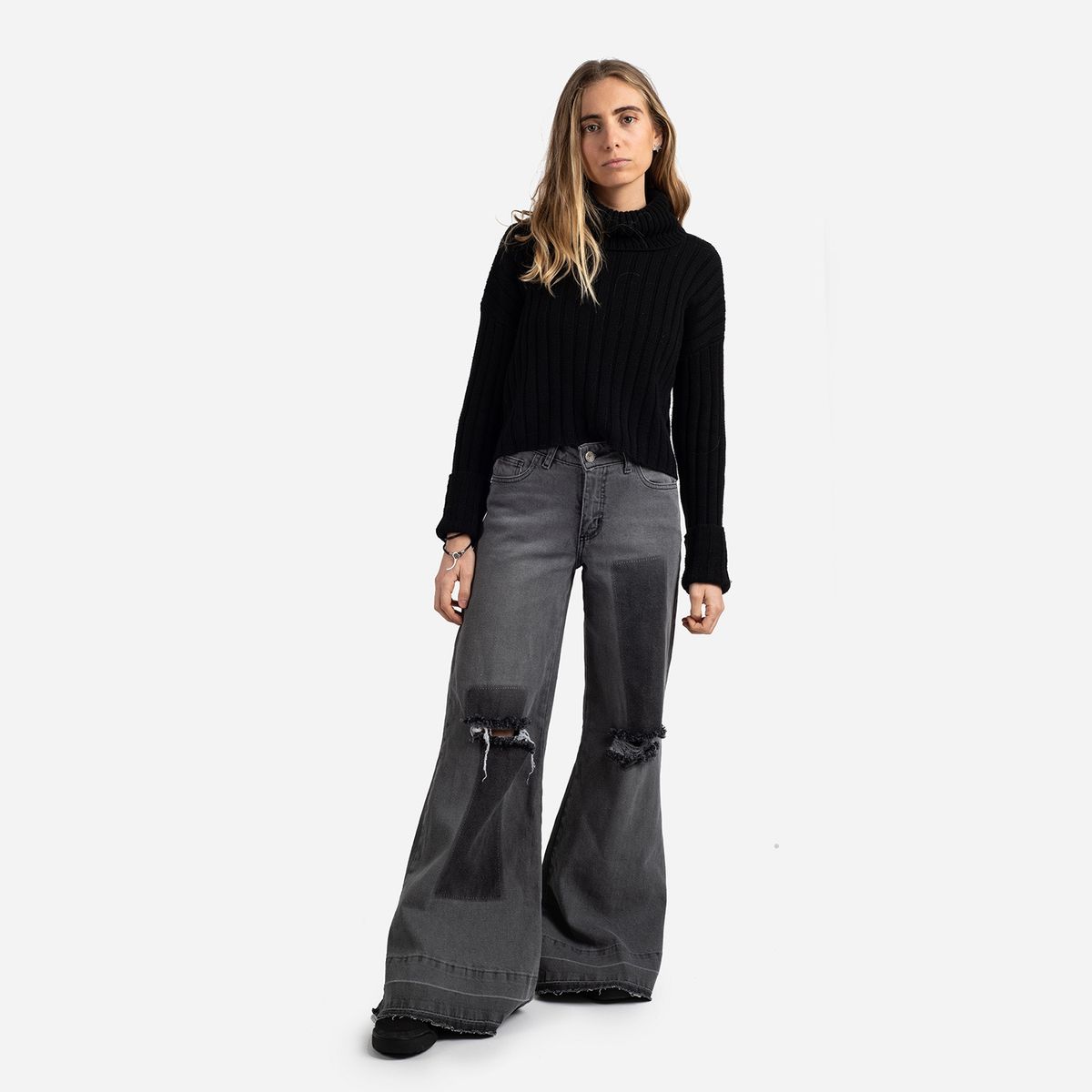 RUPHA - Rupha Jeans Flare Tiro Medio Mujer