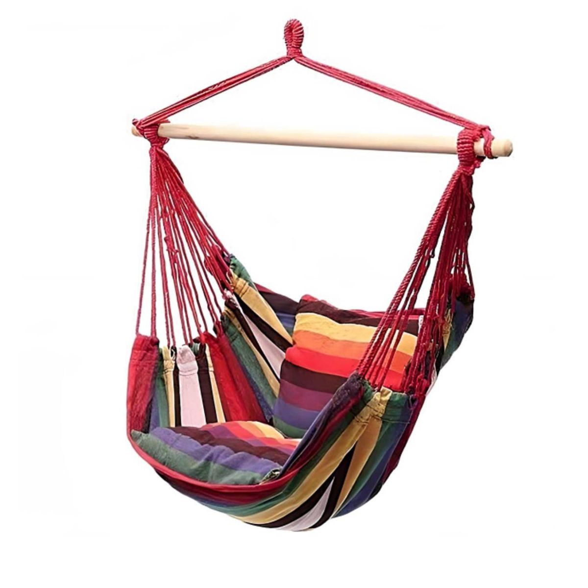 GENERICO - Silla Colgante Tipo Hamaca Multicolor