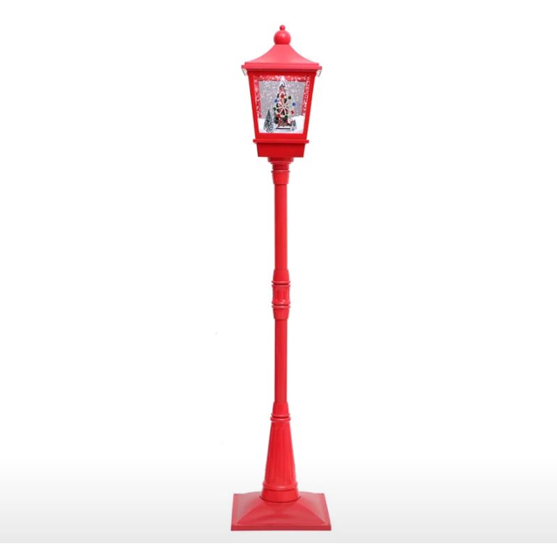 ARTIHOGAR - Faro de Navidad 190 cm Nieve y Música