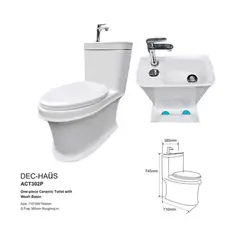 DECHAUS - Wc One Piece Con Lavamanos En Estanque 30cm Act302p