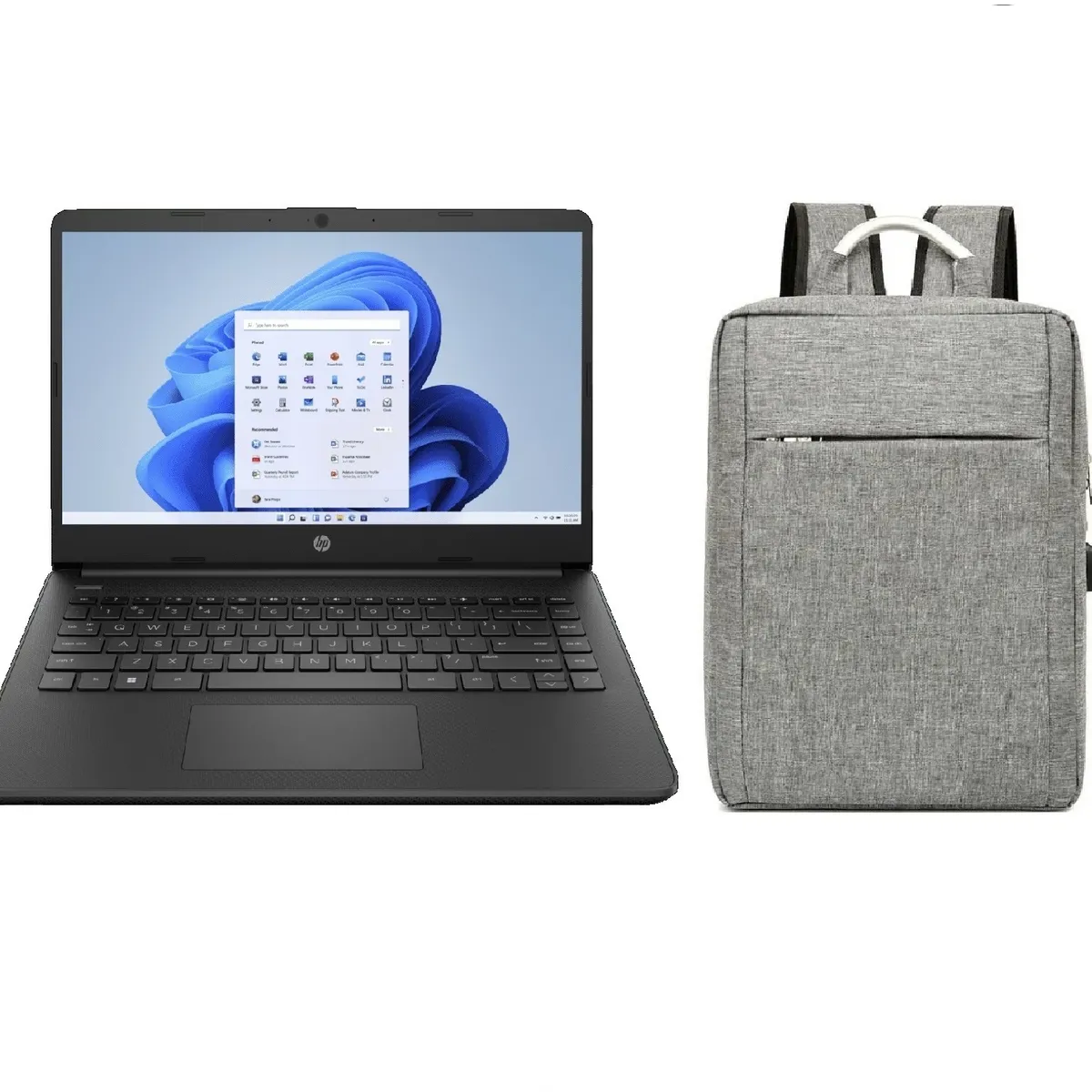 HP - Notebook HP Ryzen 3 8GB RAM 256GB SSD 14  Wi11 + Mochila