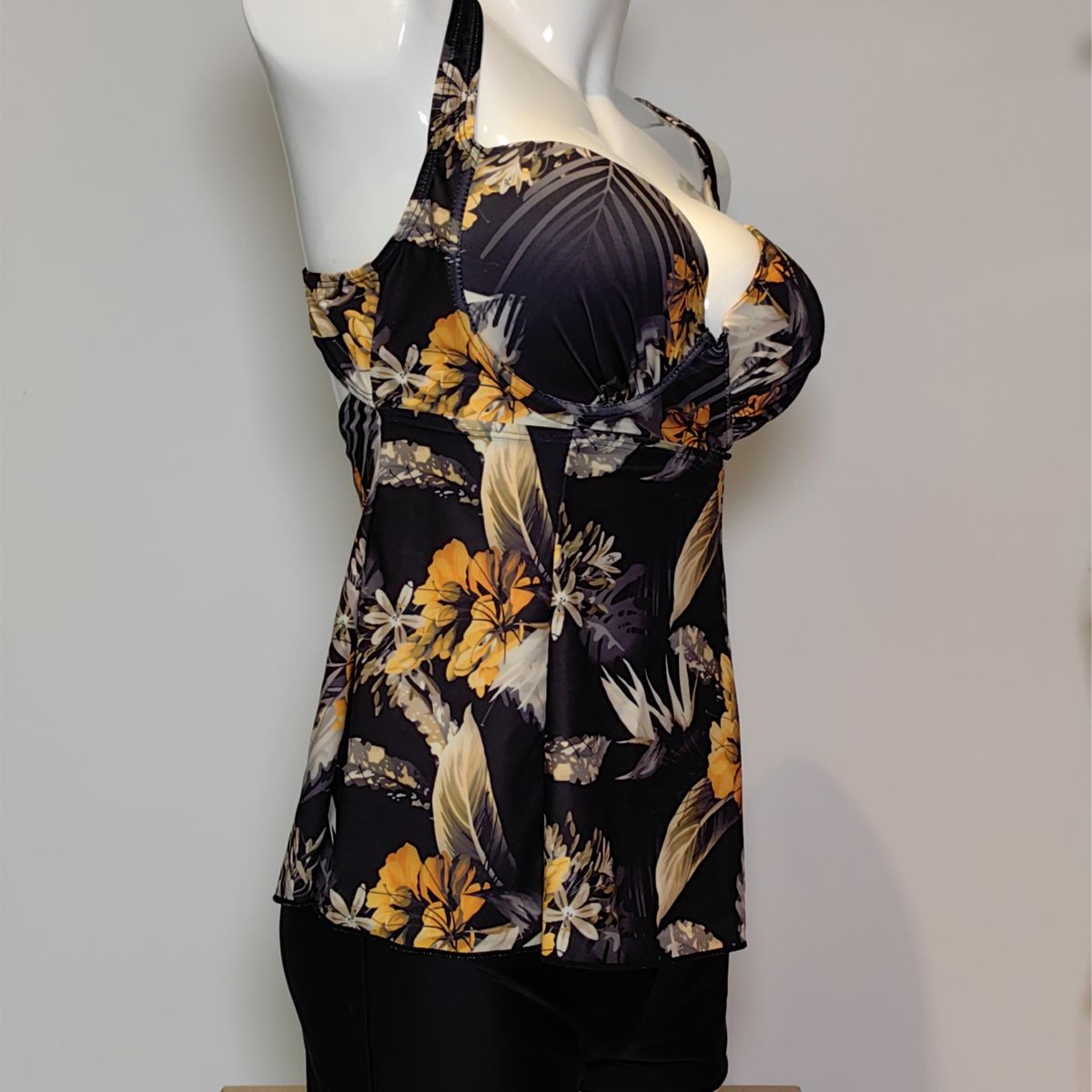 SHANDIAN - Tankini L-4XL Dos piezas traje de baño mujer