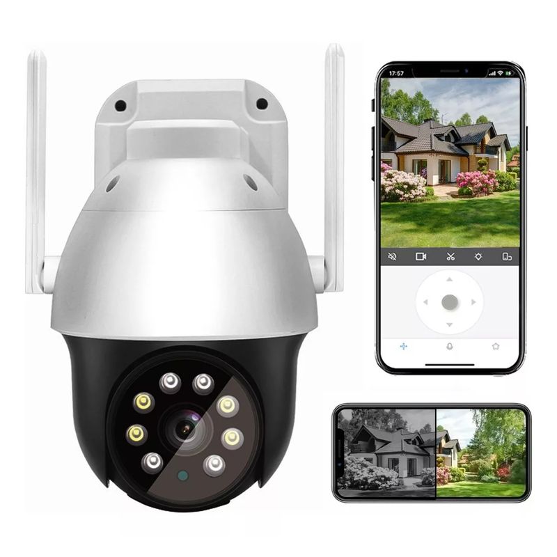 BLUEDREAMER - Cámaras De Seguridad Exterior 2k Wifi Vigilancia 3mp Alarma