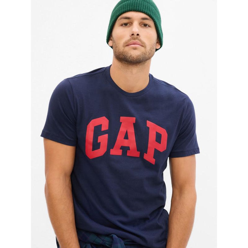 GAP - Polera Logo Basica Azul Oscuro GAP