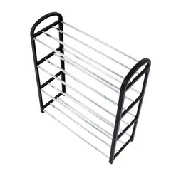 GENERICO - Zapatero Organizador 4 Pisos Estante Zapatos Para 8 a 12 Pares Negro