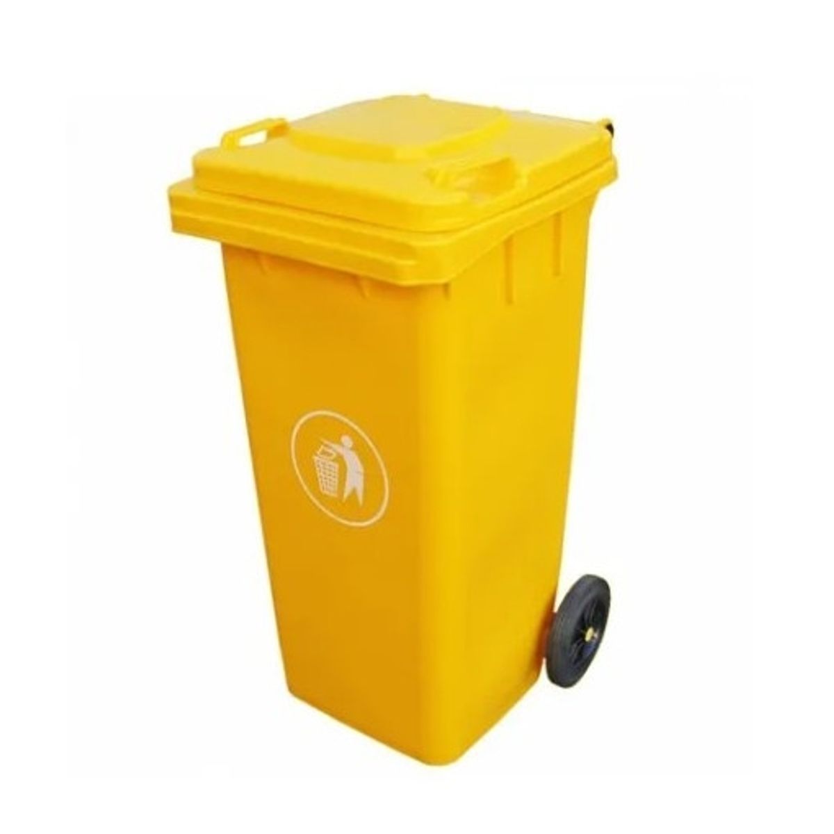 SIGNET - Contenedor Basura 120 Litros Amarillo Signet Basurero