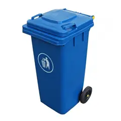 SIGNET - Contenedor Basura 120 Litros Azul Basurero