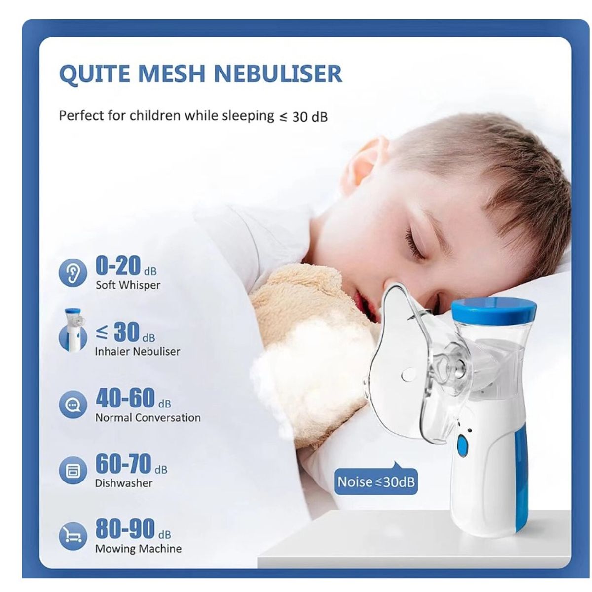 GENERICO - Mini Nebulizador de Malla Silencioso