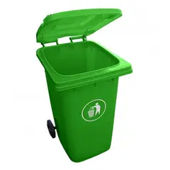 SIGNET - Contenedor Basura 240 Litros Verde Basurero