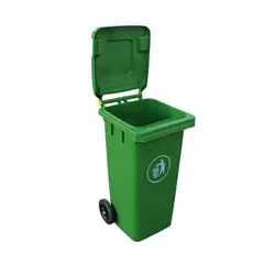 SIGNET - Contenedor Basura 120 Litros Verde Basurero