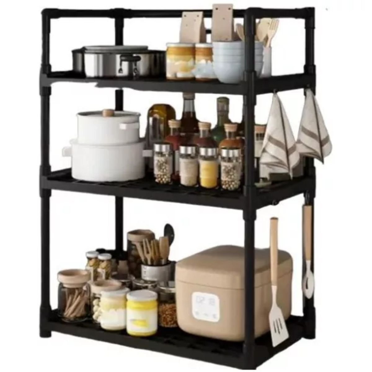 OEM - Organizador Rack Cocina 3 Niveles Especias Multifuncional