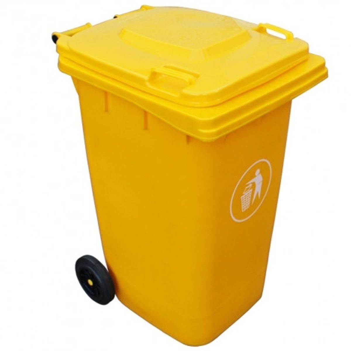 SIGNET - Contenedor Basura 240 Litros Amarillo Signet Basurero