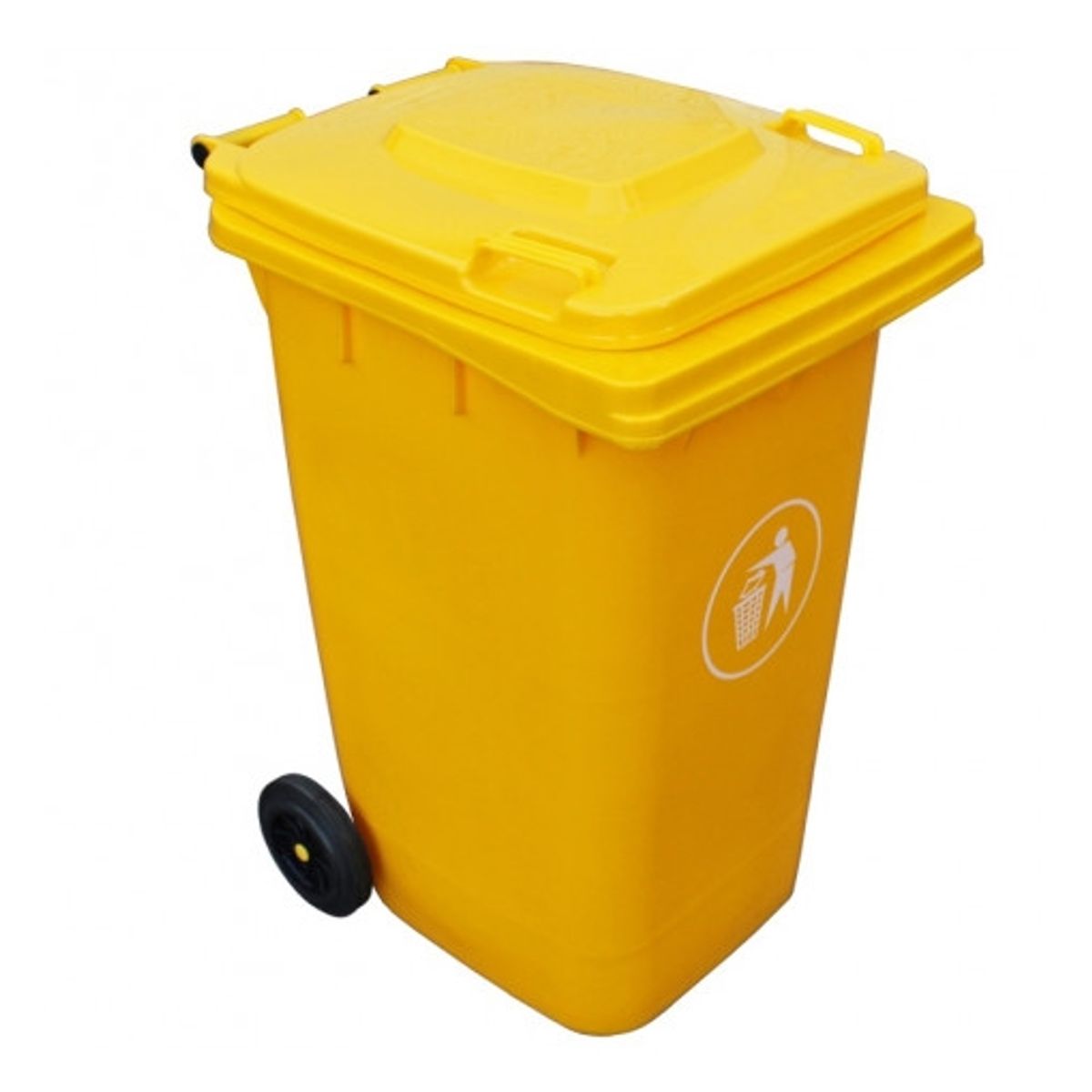 SIGNET - Contenedor Basura 240 Litros Amarillo Signet Basurero