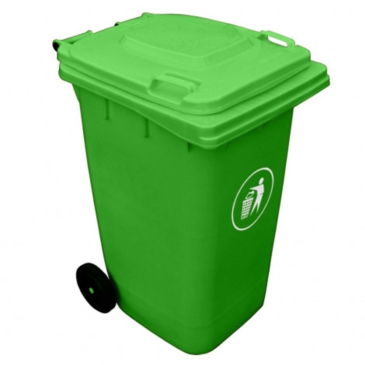 GENERICO - Contenedor Basura 360 Litros Verde Signet Basurero