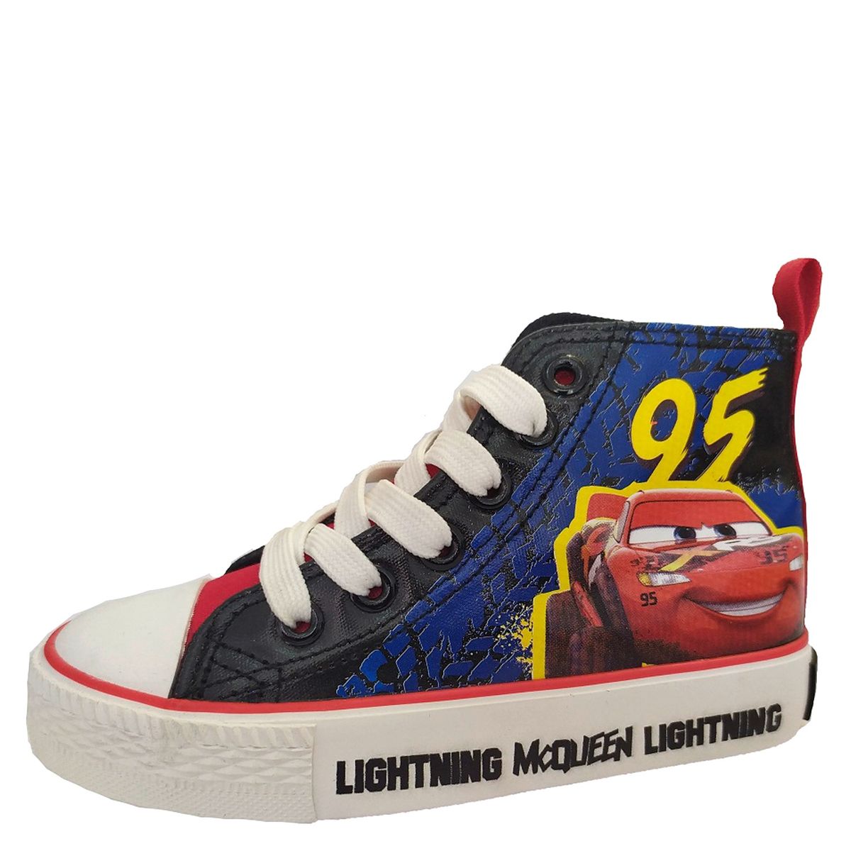 CARS - Zapatilla Urbana Niño Caña Alta Cars Negra