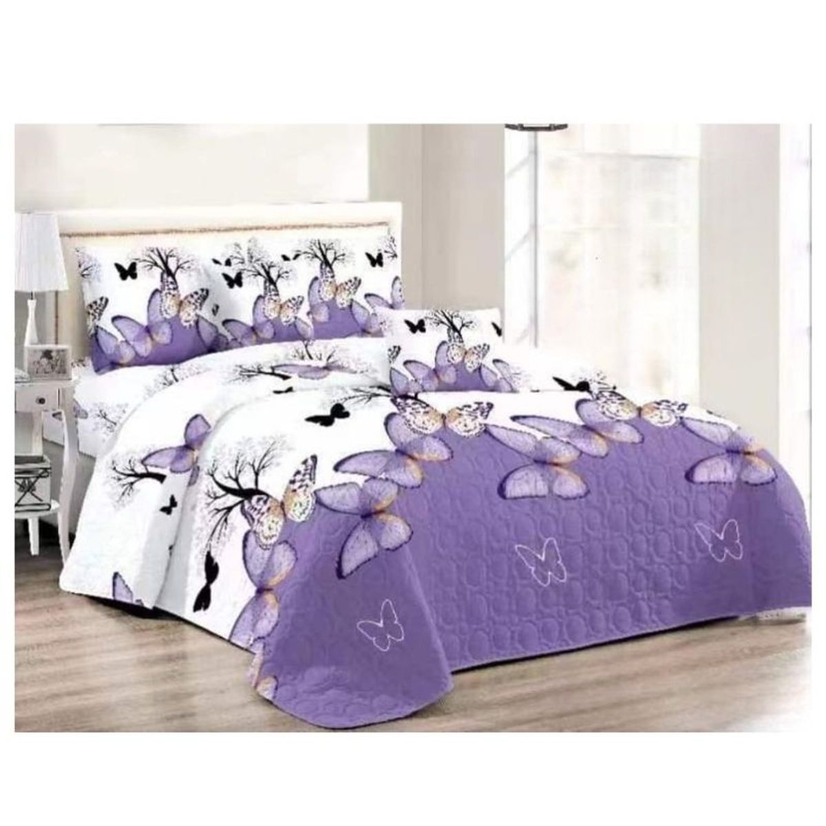 GENERICO - Cubrecama Quilt De Verano 2 Plazas Diseños Estampados Floral