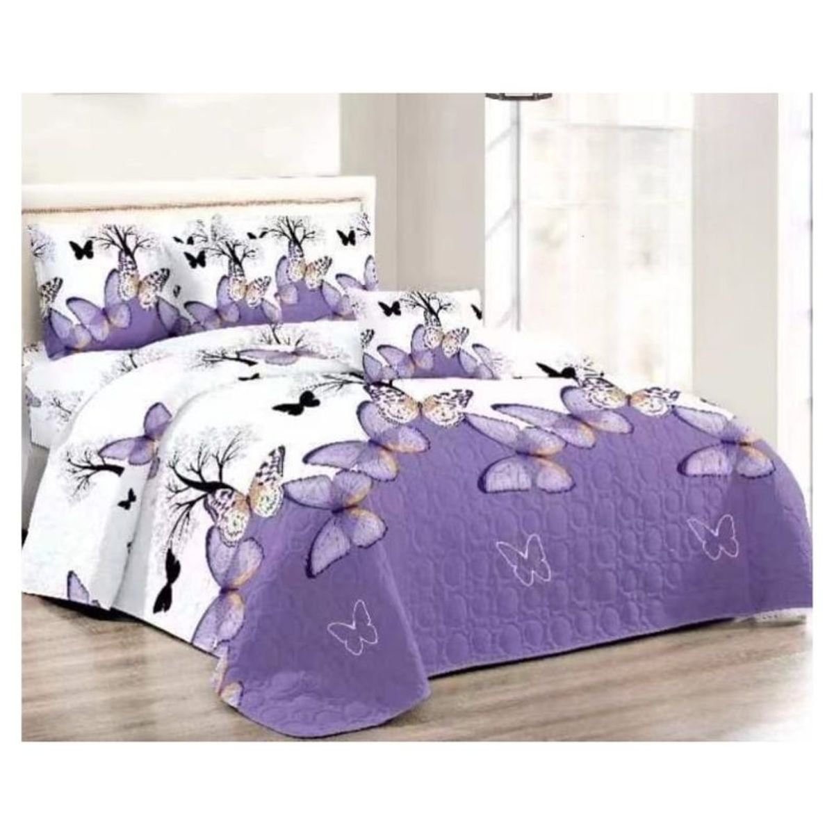 GENERICO - Cubrecama Quilt De Verano 2 Plazas Diseños Estampados Floral