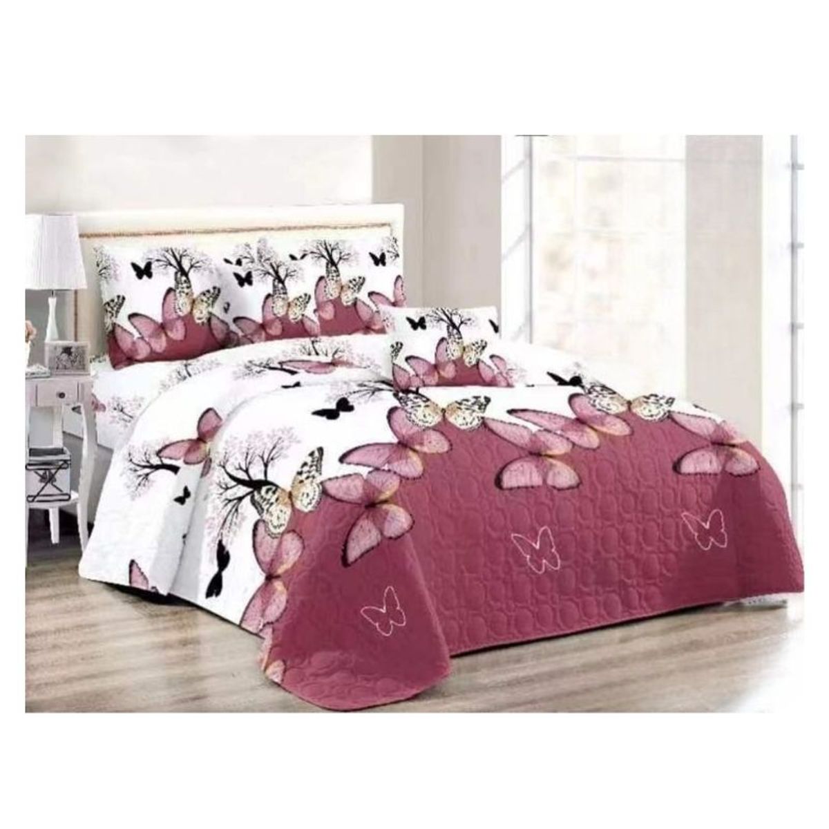 GENERICO - Cubrecama Quilt De Verano 2 Plazas Diseños Estampados Floral
